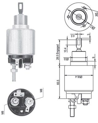 MAGNETI MARELLI solenoidinis jungiklis, starteris 940113050325